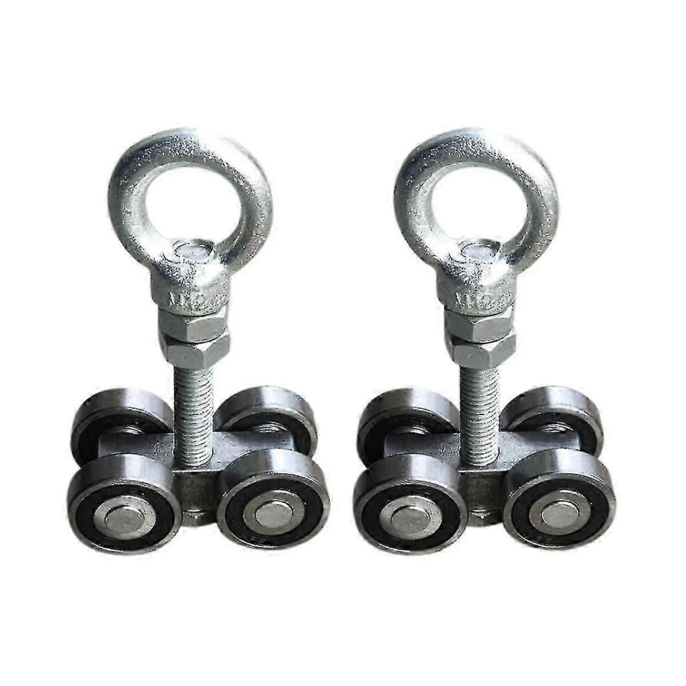 4 Wheel Silent Trolley Assembly Rollers With Four Bearings For Tall Unistrut Strut Channel 9409192920225