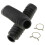 1 Pair 20.5cm Long Front Fork Cover Shock Absorber Dust Rubber Cover Black 1