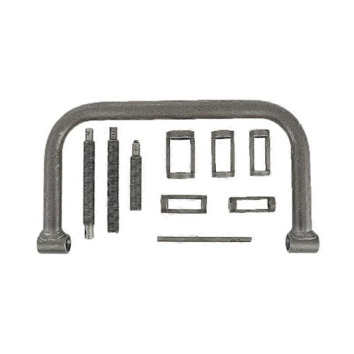 Precision Auto Compression Tool, Valve Spring Compressor C Clamp Service Kit for Vehicles, 5 Adaptors 1