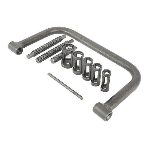 Precision Auto Compression Tool, Valve Spring Compressor C Clamp Service Kit for Vehicles, 5 Adaptors 2