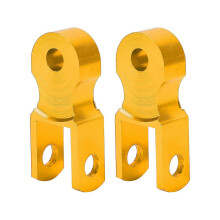 2 stuks achterste schokdemper hoogteverhoger aluminiumlegering M10 montagegat voor motorfiets goud