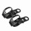 Support de clignotants de moto, fixations de fourche 30-43 mm, noir, HNH YEMAA 2