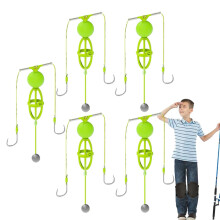 Catfish Rigs, Carp Rigs Pack of 5 Bait Cage Double Hooks for Bass, Panfish
