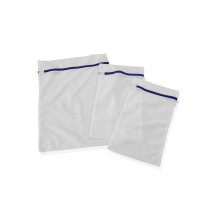 Laundry Net Set of 3, Wash Bag with Zip, up to 90