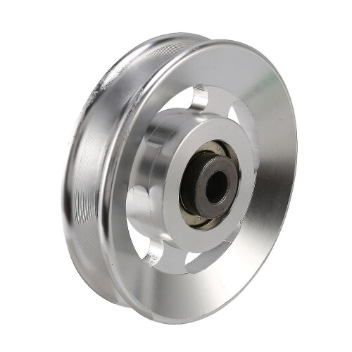 Polea de elevación de aluminio de 88 mm con cable para equipo de gimnasio, ideal para escalada, acampada 1