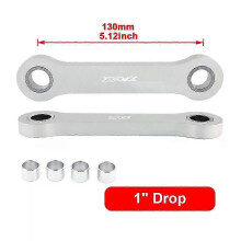 (Silber 1 zoll DRZ)2025 Motorrad Zubehör Tieferlegungsstangen Kit Fit Für Suzuki DRZ400 DRZ 400 Hinten