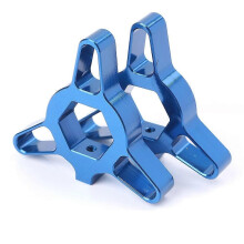 (Blau 17 mm) Universal 14 mm 17 mm 19 mm 22 mm CNC-Aluminium-Motorrad-Federgabel-Vorspannungsregler