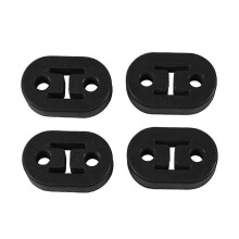 (Schwarz) 4-teilige Universal-Auto-Auspuffrohrhalterungen, Aufhänger-Isolator, Polyurethan-Aufhänger-Liner-Halterung