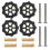 (Gelb) 4set Heatbed Spring Leveling Kit Einstellmutter + m4 * 40 Schrauben Diy Leveling Module Kompatibel 1