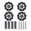 (Blau) 4set Heatbed Spring Leveling Kit Einstellmutter + m4 * 40 Schrauben Diy Leveling Module Kompatibel 1