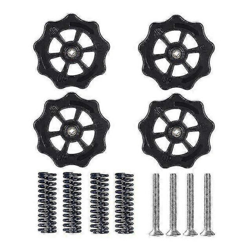 (Blau) 4set Heatbed Spring Leveling Kit Einstellmutter + m4 * 40 Schrauben Diy Leveling Module Kompatibel