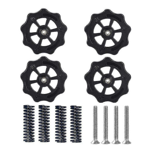 (Blau) 4set Heatbed Spring Leveling Kit Einstellmutter + m4 * 40 Schrauben Diy Leveling Module Kompatibel 1