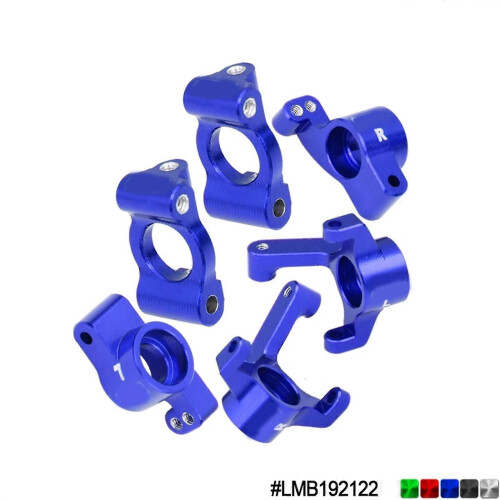 (B)1/24 Micro-B Al Alloy 7075 Front-c Sitz + vordere Lenkschale + hintere untere Wippe
