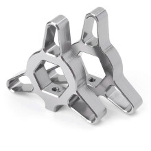 (Grau 17 mm) Universal 14 mm 17 mm 19 mm 22 mm CNC-Aluminium-Motorrad-Federgabel-Vorspannungsregler
