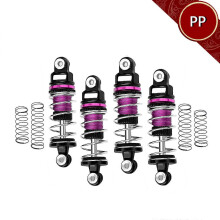 (Lila) Legierung 6061 Vorne (32mm) & Hinten (36mm) Schock Set Für LOSI 1/24 Micro-B