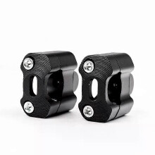(28 mm schwarz) 1 Paar CNC 22 mm 28 mm Offroad-Motorrad-Lenkerklemmen Lenkererhöhungsadapter für 7/8