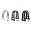 (Bright Black)Front Fork Brace for XL 1988-2017 FXR 1998-2004 2005 3