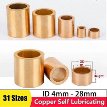 (10 x 16 x 12 mm) 10 kpl sisähalkaisijaltaan 4 mm - 28 mm metrinen holkki kuparinen itsevoiteleva laakeriholkki