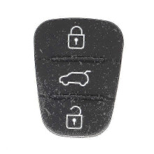 (A) Llave de silicona de repuesto con 3 botones para llaves de coche Hyundai y Kia (pieza)