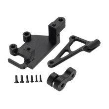 (Negro) Juego de brazo de montaje de mecanismo de dirección Kit de montaje electrónico Profesional Ligero