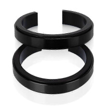 (Negro) Exquisito anillo de ajuste auxiliar del amortiguador de suspensión delantera CBR1000RR de 41-44