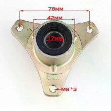 (F-1 kpl napa 17 mm) Go Kart Quad ATV Modifioitu ohjaustangon akselin napa sopii 110cc 168:een