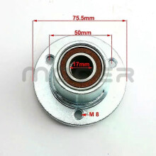 (D-1 Pcs Hub 17mm) Go Kart Quad ATV Modificado Puntal de Dirección Nudillo Eje Buje Adecuado para 110cc