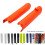 (Black)Front Fork Protector Motorcycle Shock Absorbers Guard Wrap Cover For CX125 2