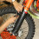 (Black)Front Fork Protector Motorcycle Shock Absorbers Guard Wrap Cover For CX125 5