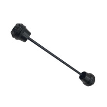 (Negro) Tapas deslizantes de la horquilla del eje delantero de la motocicleta, amortiguador compatible