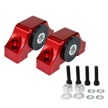 (Rojo) Kit de montaje de par de motor para EC EK B16 B20 D16 D15 Soporte de motor de puntal de torsión
