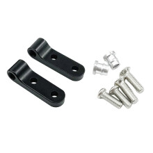 (Negro) Soportes de amortiguador trasero, adecuados para WPL D12 D42 1/10 camión/automóvil piezas de