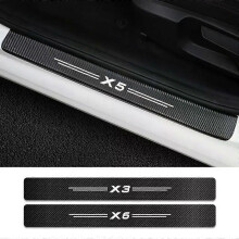 (Para x2) 4 piezas de pegatinas protectoras para umbral de puerta de coche, accesorio adecuado para