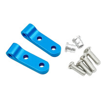 (Azul) Soportes de amortiguador trasero, adecuados para WPL D12 D42 1/10 camión/automóvil piezas de
