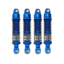 (Azul) 4 amortiguadores metálicos ajustables para mejoras TRX4M, control remoto a escala 1/18
