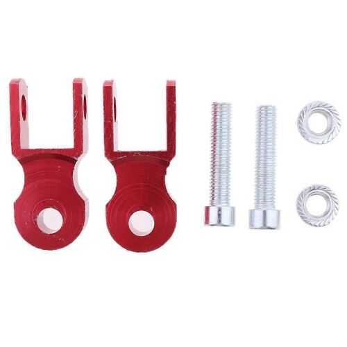 (Rot) 1 Paar Höhe Extender Stoßdämpfer Motorrad Jack 77mm Silber 1