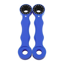(Azul) Juego de 2 enlaces de descenso de motocicleta Premium para Suzuki DRZ400 E S SM Gold