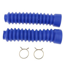 (Azul) Guardapolvos de goma para horquilla delantera de motocicleta, 205 x 42 x 30 mm