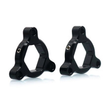 (17 mm-Negro) Ajustador de precarga de horquilla de suspensión de aluminio para motocicleta de 14 mm,