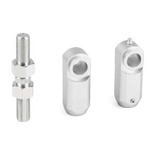 (Plateado) Kit de descenso delantero ATV de 3,5" y 2" para 660R 700, YFZ 450, 200, 350 YFZ350 87-08