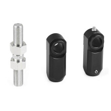 (Negro) Accesorios para motocicletas 660R 700, YFZ 450, 200 ATV 3.5" Track 2" Kit de descenso delantero