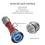 Colonne d'équilibrage (violette) pour moulinet de pêche, support en alliage d'aluminium, accessoire 2