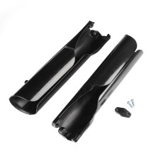 (Negro) Cubierta protectora de horquilla de motocicleta Juego de protectores de horquilla Cubierta de
