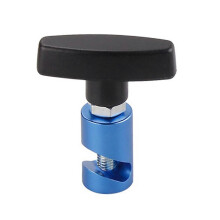 (Azul) Abrazadera de soporte de barra de elevación del capó del automóvil, soporte de tope del amortiguador,