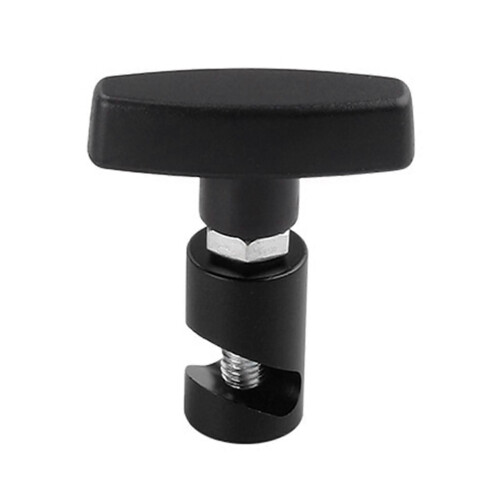 (Negro) Abrazadera de soporte de elevación, abrazadera de puntal de capó, soporte de capó, abrazadera
