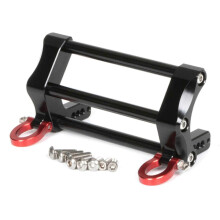 (Rojo) Amortiguador delantero de aleación de aluminio para parachoques delantero, piezas modificadas