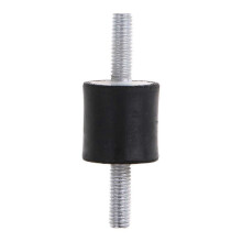 (M6) Amortisseur Ă ressort Ă double filetage externe avec silentbloc M5/M6/M8 et fixation en caoutchouc.