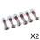 (2 piezas) 2x Kit de tornillos de montaje de perno de piñón de motocicleta universal 4