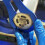 (Bleu) Clé à capuchon de fourche octogonale de conception ergonomique, adaptée aux fourches avant de 4