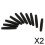 (2 Pcs) 2-6pack 10 Stück Kunststoff Saxophon Pleuel 26mm 5